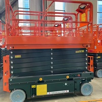 Plateforme élévatrice à ciseaux autopropulsée à usage intérieur, équipement de levage électrique pour la manutention de stocks en entrepôt