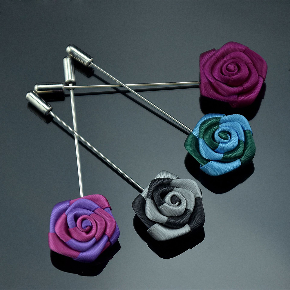 Lapel Flower Gold Leaf Pin Rose For Wedding Boutonniere Stick For Groo Suit Set Of 18 Pins