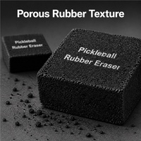 Gomme de nettoyage pour raquette de pickleball avec logo personnalisé, en fibre de carbone, pour éliminer les résidus de colle et les taches, accessoires de sport professionnels pour le court