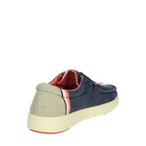 Pitas Men's Slip On Loafer Blue Canvas Casual Shoe - Product Image 3