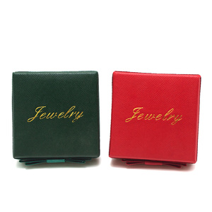Caja de Regalo Vintage con Tapa Dorada en Relieve, Diseño Cielo y Tierra, 7*7 cm, Lazo Lateral, Cinta de Mariposa, Caja para Joyería, Pendientes, Anillos, Navidad - Product Image 4