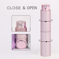 Flacon de parfum rechargeable de voyage rotatif 10 ml vide, vaporisateur de bouche pour haleine fraîche, pompe pulvérisatrice d'huile essentielle