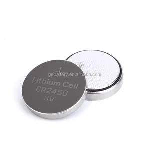 Hot Sale 3V 600mah Lithium Coin Cell Mini CR2450 bateria redonda para dispositivos Wearable