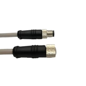 Adaptateur d'application LED circulaire M8 Bi-Win BWM8-02M-MXXS180, étanche, type moulage, automobile, noir, pour cuivre, résistant aux intempéries - Product Image 1