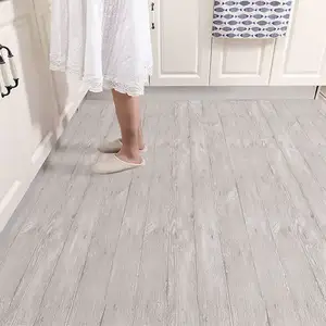 Wasserdichter 3D-PVC selbstklebender Holztextur-Boden aufkleber Tapete Luxus-Vinyl für Küche Badezimmer-Boden