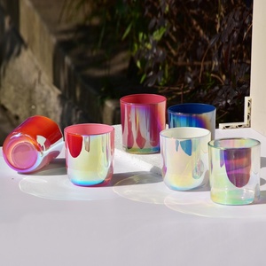 In Offerta Speciale Lanterne e Barattoli Portacandela in Vetro Placcato Personalizzati da 15 oz per Aromaterapia, Resistenti al Calore ed Ecologici, per Decorazione Casa - Product Image 1