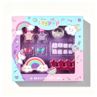 Lot de Gros pour Enfants : Kit de Manucure Lavable, Vernis à Ongles Pelable, Lime à Ongles, Séparateurs d'Orteils, Autocollants – Cadeau Idéal pour Filles