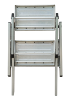Échelle de sécurité/escalier extérieur en fer Matériau en acier et structure de plate-forme escabeau pliant