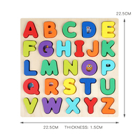 Nouveauté 2025 : Jeu de puzzle en bois 3D avec lettres, jouets éducatifs Montessori pour la cognition précoce, jeux de puzzle pour les enfants de 5 à 7 ans