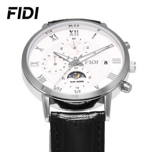 Reloj FIDI para hombre, reloj de pulsera deportivo de lujo a la moda, resistente al agua, luminoso, de cuero, con fecha, relojes de cuarzo para hombre - Product Image 3