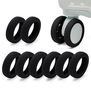 Bộ 8 Vỏ Bọc Bánh Xe Vali, Chống Mài Mòn, Yên Tĩnh, Làm Từ Silicon, Bảo Vệ Bánh Xe Vali Cho Vali Có Bánh Xoay - Product Image 6