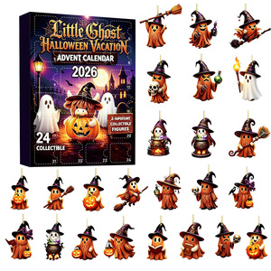 Calendario de Adviento de Halloween, <span class=keywords><strong>Cuenta</strong></span> Regresiva de 24 Días, Set de 24 Mini Figuras de Películas de Terror, Decoración para el Hogar, Fiesta, Regalo Sorpresa - Product Image 2