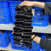 100% ¡Gran Oferta! Paquetes de Cabello Humano Ondulado Suelto Super Doble Trama, Completo de Raíz a Punta, Cabello Virgen para Tejer con Doble Trama