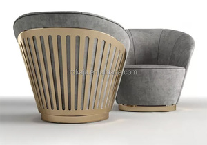 Sillón de Lujo, Sofá con Estructura de Acero Inoxidable Dorado, <span class=keywords><strong>Diseño</strong></span> de Corona, Sillón <span class=keywords><strong>Reclinable</strong></span> para Sala de Estar, Hotel, Villa u Oficina - Product Image 6