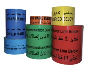 Aluminum Foil Warning Tape Underground Can Be Detected Marking Tape Warning Belt For Buried Pipeline Project