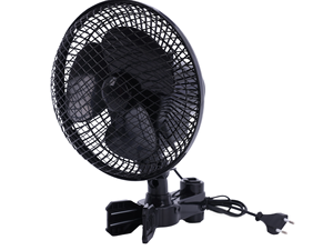 Portable 8 pouces Clip ventilateur forte pince poignée Rotation à 120 degrés réglage à deux vitesses Durable PE intérieur plantation tentes petite taille - Product Image 3