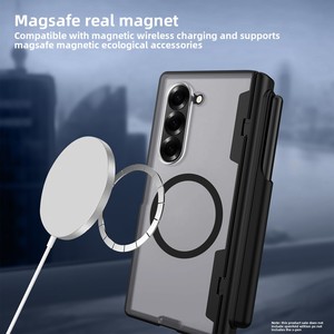 สินค้าขายดีที่สุด: เคสพับได้สำหรับ Samsung Z Fold 6 พร้อมวงแหวนแม่เหล็กขนาด 1.5 นิ้วสำหรับการชาร์จแบบไร้สายและ - Product Image 4
