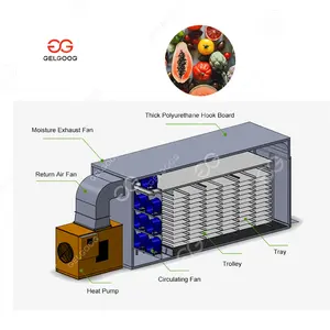 Máquina deshidratadora de alimentos, automática, comercial, para secado de Chips de plátano, rebanadas de Mango