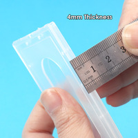 Foska DIY Design Inscriptible En Plastique Transparent Horizontal Nom Étiquettes Badge ID Porte-Cartes Avec Lanières À Col Plat Et Clip Durable