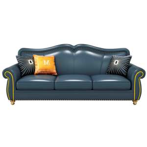 Fabrika lüks kanepe set mobilya modern deri kesit kanepe oturma odası 1 + 2 + 3 kanepeler - Product Image 5