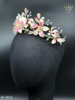 AT-4655 AFLODY Offre Spéciale usine vente en gros de bijoux de couleur vive à la main résine fleur fée diadème accessoires de cheveux de mariée