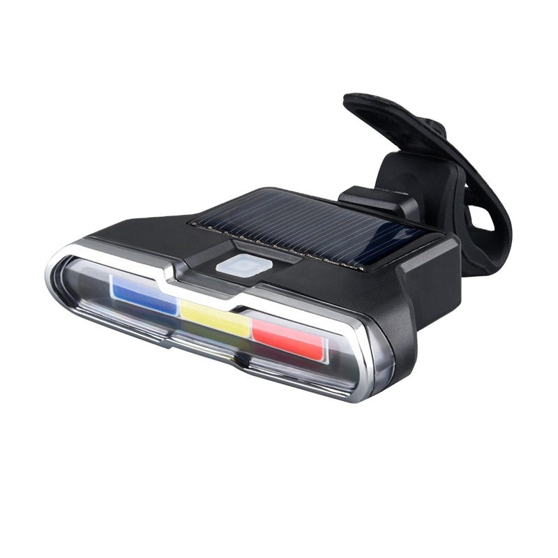 Solar USB Rechargeable Bicycle Tail Light | Ultra Bright LED Safety Rear Light for Mountain Bike &amp; E-Bike