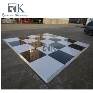 Pista de Baile Portátil de Madera Blanca de Alto Brillo para Bodas, Venta al Por Mayor - Product Image 3