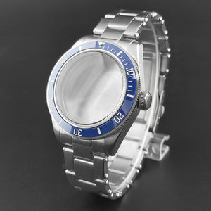 Boîtier de montre en acier inoxydable argenté et doré de 40 mm, étanche, avec cristal saphir, modèle 097, mouvements NH34/<span class=keywords><strong>NH35</strong></span>/NH36/NH38, GMT SUB Yacht - Product Image 2