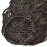 Clip en postiche longue gris armure brésilienne afro vierge bouclés crépus droite cordon extension de queue de cheval de cheveux humains en gros