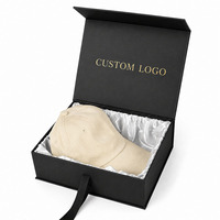 Boîte cadeau personnalisée HUAMEI pour casquettes de baseball de luxe, emballage pour chapeau Fedora, boîte cadeau pour casquettes snapback avec doublure en soie