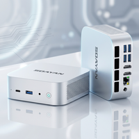 Mini PC para Juegos MQ, AMD R5 6600H, 8GB, 256GB LPDDR5 NVMe SSD, Triple Salida 4K, WiFi6, BT5.2, Escritorio, Win11, Linux, Oficina, Hogar