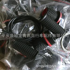 Bicycle <b>Throttle</b> 18 Speed Red Grip With <b>Cable</b> Housing Aluminum Material - Product Image 4