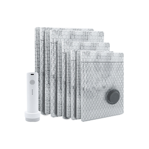 Sacchetti G-Vacuum da Viaggio con Pompa ad Aria Ricaricabile, Confezione da 1 Buste Compressione Misura Bagaglio a Mano <span class=keywords><strong>per</strong></span> <span class=keywords><strong>Valigie</strong></span> e Trolley - Product Image 1