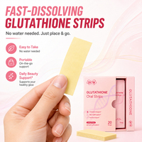 Stock OKTW Bandelettes buccales de glutathion pour la santé de la peau, antioxydant, blanchissant, supplément quotidien de bien-être, bandes buccales à dissolution rapide