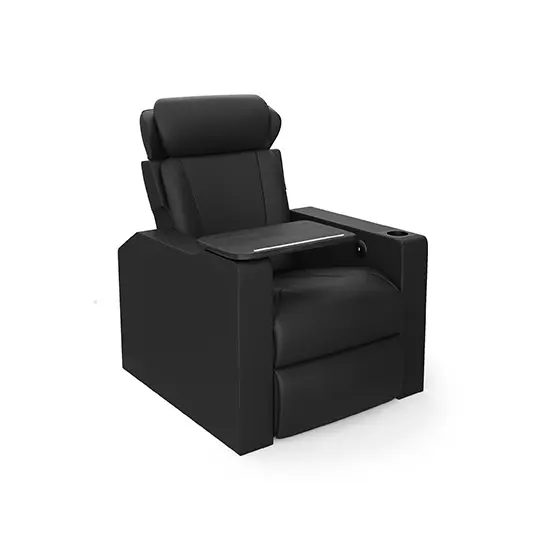 Fornitore di produzione Opus Recliner Full Leather con tavolo rimovibile