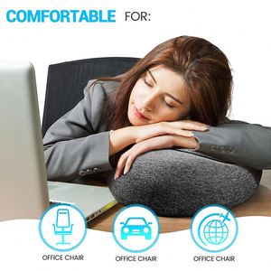 Xdh333 Inflatable Easy Storage <b>Memory</b> <b>Foam</b> Outdoor Neck Pillow for Airplane Travel - Product Image 4