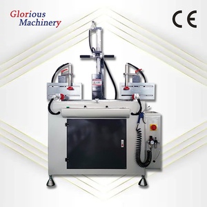 Sierra de corte de 1 cabezal para fabricación de puertas, equipo para perfiles de plástico de 45 y 90 grados, máquina de corte de aluminio y puertas - Product Image 1