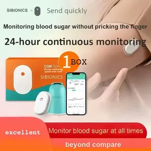 Misuratore di Glucosio Dinamico a Base di Silicio per Uso Transfrontaliero Senza Puntura del Dito Monitoraggio di 14 Giorni Trasmissione Dati in Tempo Reale per Uso Domestico - Product Image 2