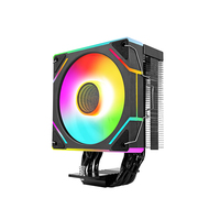 Refroidisseur de processeur 2 caloducs 90 mm ventilateur de refroidissement par Air pour carte mère X79 X99 silencieux illuminé 3PIN 4PIN 12V RGB LED