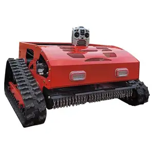 Chinese Leverancier Rubber Crawler Robot Benzine Zelfrijdende Tuin Afstandsbediening Grasmaaier Voor Verkoop