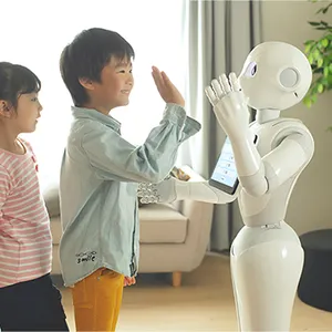 روبوت SoftBank الذكي القابل للبرمجة للفلفل لأبحاث التعليم ، أدوات الترميز المرئي Humanoid STEAM