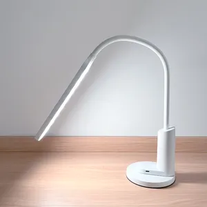 New Design Modern Style Arc Gooseneck Silicone Iron Tube LED Long Lamp Head 6W LED Lamp Desk Lamp With USB Cable