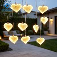 Lumières décoratives suspendues en alliage d'aluminium avec LED personnalisables Anpu, indice de protection IP65, pour mariage et fête