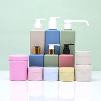 Bouteille Plastique Personnalisée Recyclable et Biodégradable de 30ml 100ml 150ml 250ml 500ml avec Pompe Distributrice de Lotion et Paille