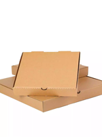 Boîte à pizza en carton ondulé noir sur mesure, résistante à l'huile, résistante à la chaleur, laminage mat, recyclable, jetable, de qualité alimentaire, pliable