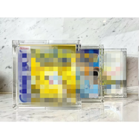 Boîte de présentation Booster Box en acrylique transparent pour 151 ETB, boîte de protection en acrylique pour le rangement des cartes