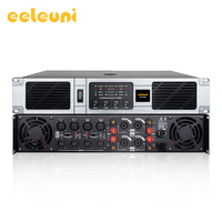 Eeleuni 4 Kanal 400W Profesyonel Güç Amplifikatörü 8Ohm Sahne Ses Sistemi AMP Bar KTV Canlı Performanslar için