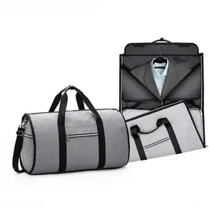 BSCI factory Waterproof men Large Duffel Bag Suit tote storage handbag organizer Business Trip Travel Carry-on Garment Bag