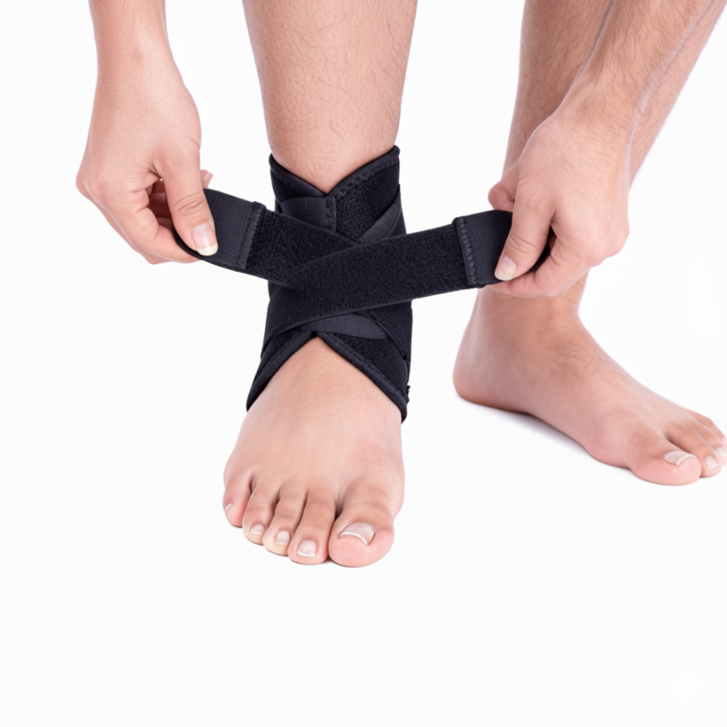 Adjustable Nylon Ankle Support for Ankle Injury Protection 2