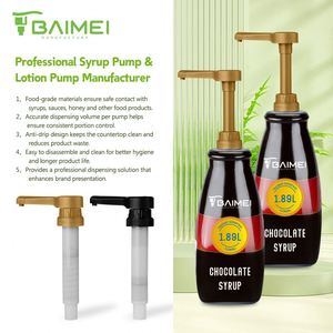 SY Restaurant Kitchen Syrup <b>Pump</b> <b>Bottle</b> <b>Pump</b> Beverage Supply - Product Image 2